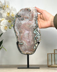 Beautiful Natural Large Quartz Crystal Slice, Stand included - MWS2332