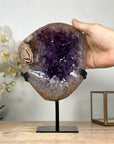 Stunning Amethyst Geode with Pseudo Calcite Formation - MWS1876