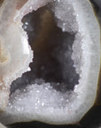 5.5 in Agate & Quartz Stone Sphere Geode with Calcite Crystal - SAG0097