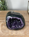 Natural Amethyst & Agate Stone Geode with polished Shell - STGE0001