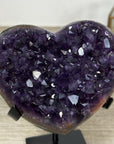 Deep purple Amethyst & Green Jasper Stone Heart - HST0301