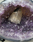 Amethyst Geode on Stand with Agate Shell - MWS2733
