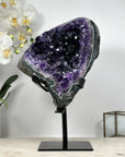 Stunning Large Natural Amethyst Crystal with Green Jasper Shell - MWS1849