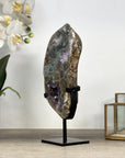 Amethyst & Green Jasper Stone Slice - MWS2241