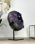 Deep Purple Amethyst Geode with Large Crystals - MWS2432