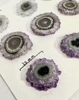 High-Quality Amethyst, Agate & Quartz Stalactite Slices for Jewelers - Wholesale Bulk Pack - STS0050