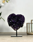 Deep Purple Natural Amethyst Stone Heart - HST0300