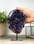 Large Deep Purple Amethyst Cluster with Red Jasper & Agate Matrix - MWS2153