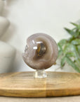 Agate & Quartz Sphere Geode with Druzy Interior - SPH0232