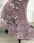 Amethyst Crystal moon - Handmade Metal stand Inccluded - MWS2581