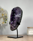 Uruguayan Amethyst Geode with agate Shell - MWS1321