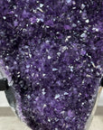 Huge Naturural Amethyst Cluster, Metallic Stand included - Perfecto for Home Decor - MWS1774