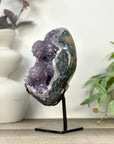 Natural Uruguayan Crystal Geode on Stand with Stalactite Formations - MWS3276