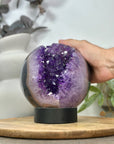 Top Grade Uruguayan Amethyst Agate Large Sphere Geode - SPH0167