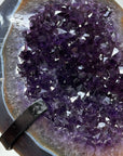 Natural Amethyst Crystal Cluster with Blue Agate MAtrix - MWS1467