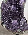 Natural Amethyst & Green Jasper Moon Carving - MWS2584