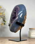 Stunning Blue Agate & Amethyst Geode - MWS1521