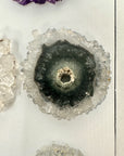 Genuine Amethys, Quartz & Agate Stalactite Slices Flat - Perfect for Crafting Unique Jewelry - STS0080