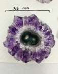 High-Quality Amethyst & Blue Agate Stalactite Slices for Jewelers - Wholesale Bulk Pack - STS0008