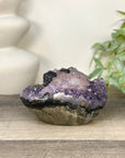 Stunning Natural Amethyst Cluster with Collection Grade Calcite & Hematite Formation - CBP1414