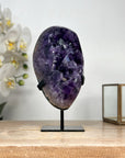 A Grade Deep Purple Amethyst Cluster with Large Crystals - MWS1861