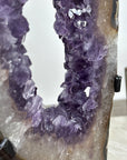 Natural Large Amethyst & Quartz Portal with Metallic Stand - MWS1957