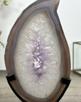 Natural Blue Banded Agate & Quartz - MWS3007