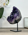 Amethyst Crystal Cluster with Deep Purple on Stand - MWS2941