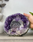 Natural Amethyst Cluster with Collection Grade Calcite Formation - CBP1424