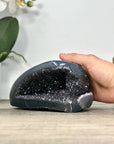 Quarts Druzy & Agate Polished Stone Geode - STGE0019