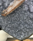Large Quartz Cluster Formation with Unique Calcite Crystal Specimen - MWS3138