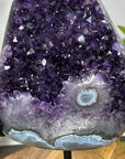 Natural Amethyst & Blue Agate Shell Statement Piece - MWS3116