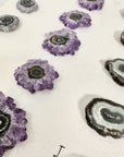 Amethyst Genuine Stalactite Slices Flat - Perfect for Crafting Unique Jewelry - STS0057