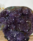 Unique Natural Amethyst & Green Jasper Crystal Cluster - MWS1981