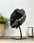 Amethyst Geode with Metallic Stand - Top grade Uruguayan Crystal - MWS2421