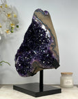 Top Quality Natural Amethyst Geode with Metal Stand - MWS1390