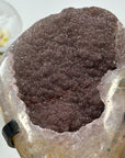 Beautiful Rose Tone Sugar Druzy Geode - MWS1462
