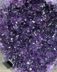 Natural Large Amethyst Geode with Black Metal Display - MWS2187
