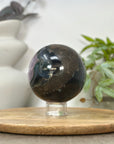 Amethyst & Agate Sphere Geode with Crystal Druzy - SPH0183