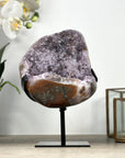 Unique Natural Sugar Amethyst Crystal Geode - MWS2178