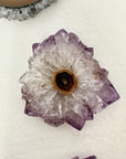 Wholesale Amethyst Stalactite Slices for Jewelry Making - Bulk Flat Set - STS0044