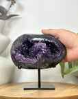 Natural Amethyst Geode with Agate Shell - MWS3096