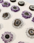 High-Quality Amethyst, Quartz & Jasper Stalactite Slices for Jewelers - Wholesale Bulk Pack - STS0058
