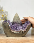 Unique Stunning Large Calcite & Amethyst Specimen, Collection Grade Piece - CBP1098