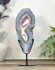 Unique Natural Agate, Amethyst & Quartz Geode Slice portal - MWS3244