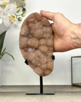 Natural Peach Tone Quartz Druzy Crystal Specimen for Home Decor - MWS2870