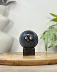 Banded Agate & Quartz Druzy Sphere Geode - SPH0202