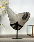 Deep Purple Amethyst Cluster on Metal Stand – Stunning Crystal for Meditation Space Decor - MWS2709
