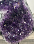 Natural Uruguayan Amethyst Statement Piece on Metal Stand - MWS2846
