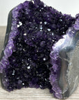 Uruguayan Amethyst Cathedral – Deep Purple Geode with Cut Base - CBP1211